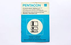 Pentacon intermediate macro rings instruction manual owner handbook for Praktica