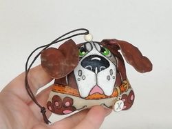 Personalized Basset hound ornament, basset hound Christmas decoration
