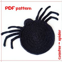 Easy crochet pattern cup holder in the form of spider