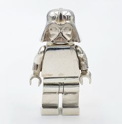 Darth Vader CUSTOM LEGO Star Wars MiniFigure Solid Sterling Silver