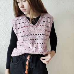 Crochet vest pattern women