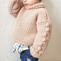 Crochet pattern baby sweater