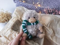 Stuffed Baby Niffler toy. Scamander Fantasy creature art doll ooak handmade gift. Tiny Niffler, ooak ,handmade gift