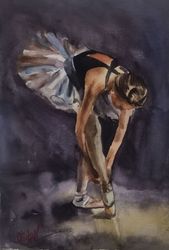 Ballerina Painting Ballet Original Art Dance Artwork
