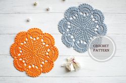 Small Crochet Lace Doily Pattern - Crochet Coaster for Table Decor Pattern - Crochet Home Decor as Gift for Women
