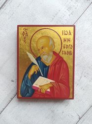 Saint John the Apostle | John the Evangelist | Hand painted icon | Christian icon | Orthodox icon | Byzantine icon