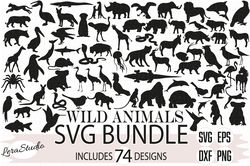 Bundle Wild Animals Svg, Animal Svg, Digital download