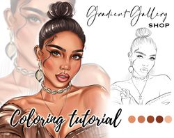 Procreate Portrait Coloring Tutorial | Beginner Artists Coloring | Procreate Skin Brushes | Face Coloring Tools and How