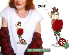 Christmas wine, Christmas clip art, Merry Christmas, PNG, instant download