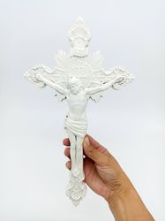 Catholic Crucifix Wooden cross 13" (24,7 cm) height, Jesus Christ, carved wooden cross, cross Wood Crucifix catholic
