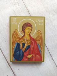 Guardian Angel | Hand painted othodox icon | Small orthodox icon | Handmade icon | Christian painting | Icon drawing