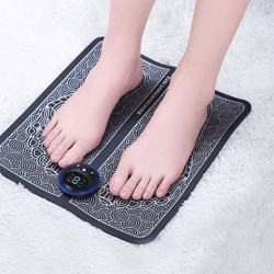 Electric Ems Foot Massager Mat For Relaxing Foot Muscles, With Shock Muscle  Massage, Using Electrode Pads For Multiple Areas, Including Shoulder And