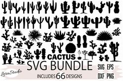 Bundle Cactus Svg, Cactus Silhouette, Digital download