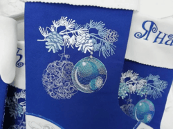 Machine embroidery design Christmas ball