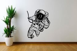 Astranaut In Space Sticker Wall Sticker Vinyl Decal Mural Art Decor