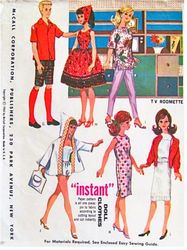 PDF Copy of Vintage MC Calls 6901 Pattern for Fashion Dolls size 11 1/2 inches