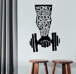Gym Motivation Sticker Bodybuilder Fitness Coach Sport Muscles Wall Sticker Vinyl Decal Mural Art Decor
