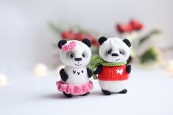 panda weeding funny couple gift, big chinese panda family anniversary gift, Valentines day gift