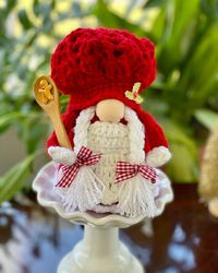 Gnome Mrs. claus christmas cooked crochet