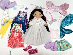 Princess doll, Fairy doll, Mermaid doll, Dress up cloth doll