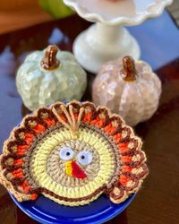 coasters turkey decoration for thanksgiving day (unity)