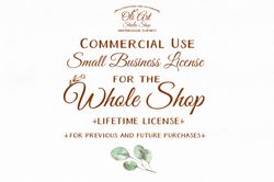 Whole Shop Commercial License, NO Credit Required. For Unlimited Present And Future Sets. OliArtStudioShop