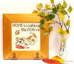 Dog Lover Birthday Christmas Gift, Dog Leash Holder, Key Holder For Wall Handmade, Leash Hanger, Dog Leash Hook, Dog Mom