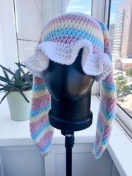 Crochet Cute Bunny Bucket Hat