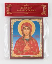 Saint MARTHA icon | compact size | Orthodox gift | free shipping