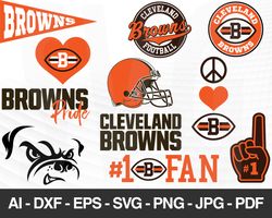 Cleveland Browns SVG, Cleveland Browns files, browns logo, football, silhouette cameo, cricut, cut file, digital clipart