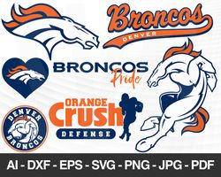 Denver Broncos SVG, Denver Broncos files, broncos logo, football, silhouette cameo, cricut, cut files, digital clipart,