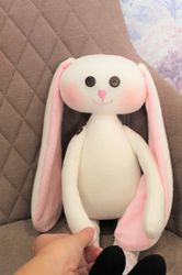 Stuffed toy for kids, soft bunny toy, Stuffed animal bunny, Christmas gift for daughter