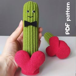 Crochet pattern cactus DIY amigurumi succulent