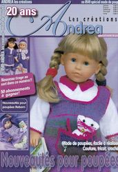 PDF Copy of the French knitting magazine and clothes and accessories for Baby Born and American girl dolls
