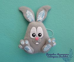 Easter bunny Spotted Bunny Baby rabbit Wild rabbit felt Easter decorations Fancy rabbit baby stuffy Easter child gift