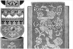 Digital | Vintage Crochet Pattern Royal Society Crochet Lessons 6 Filet Irish | Vintage 1910s | ENGLISH PDF TEMPLATE