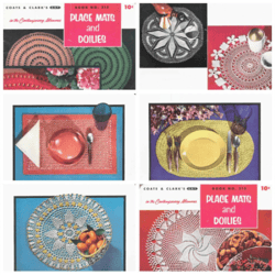 Digital | Vintage Crochet Pattern Place Mats and Doilies | Vintage 1950s | ENGLISH PDF TEMPLATE