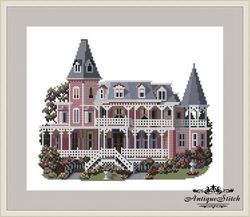 072 Angel of the Sea Victorian House Cross Stitch Pattern PDF Victorians Across America Compatible Pattern Keeper
