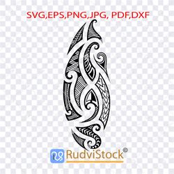 Tribal Svg. Maori tribal tattoo pattern