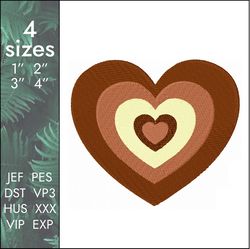 Latte Love Embroidery Design, coffee hearts y2k, 4 PES sizes