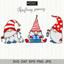 Christmas Gnomes Design, Christmas shirt, New Year Winter Elf Vector SVG Clipart, Christmas card
