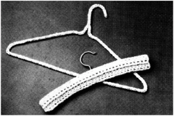 Digital | Vintage Crochet Pattern Wire Coat Hander Cover | Coat Hander Cover | Vintage 1960s | ENGLISH PDF TEMPLATE