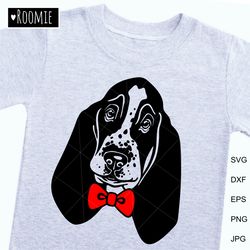 Basset Hound Boy SVG, Basset Hound Mom Dad Shirt Design Clipart Cutfile Cricut Silhouette Cameo Vinyl Sublimation /29