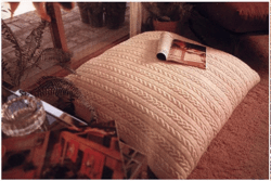 Digital | Vintage Knitting Pattern Floor Cushion Cover | Vintage 1960s | ENGLISH PDF TEMPLATE