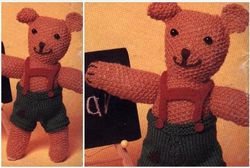 Digital | Vintage Knitting Pattern Toy Teddy Bear | Vintage 1960s | ENGLISH PDF TEMPLATE