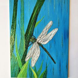 Dragonfly Painting Insect Art Wall Decor Diamond Painting Artwork Brilliant Painting