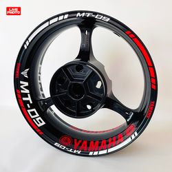 Yamaha MT-09 motorcycle rim decal wheel stickers rim stripes mt-09 reflective