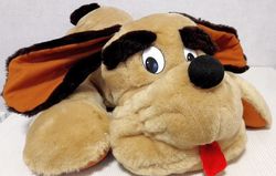 Vintage Soviet Plush Toy Dog. Large Soft Brown Dog.Toys USSR
