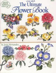 PDF Copy of the book on cross-stitch of flowers and borders.