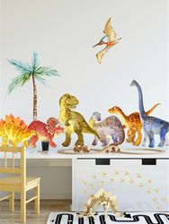 Dinosaur wall decal-Dinosaurs Nursery wall decals- Dinosaur wall Stickers- Dino park- Dinosaur nursery print